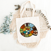 Round Seashell Printed Tote Bag