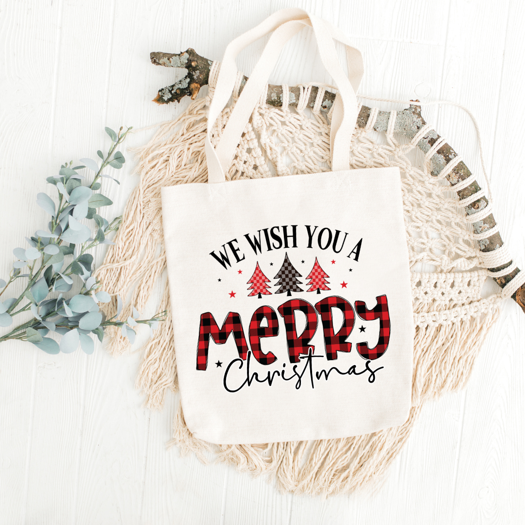 We Wish You A Merry Christmas Printed Tote Bag – Egypt Factory