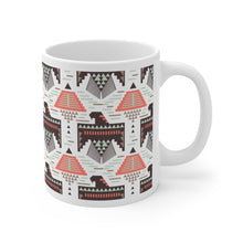 Load image into Gallery viewer, Egyptian Eagle and Pyramids Boho Printed Coffee Mug
