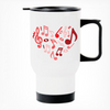 Heart Music Notes - Printed Travel Mug