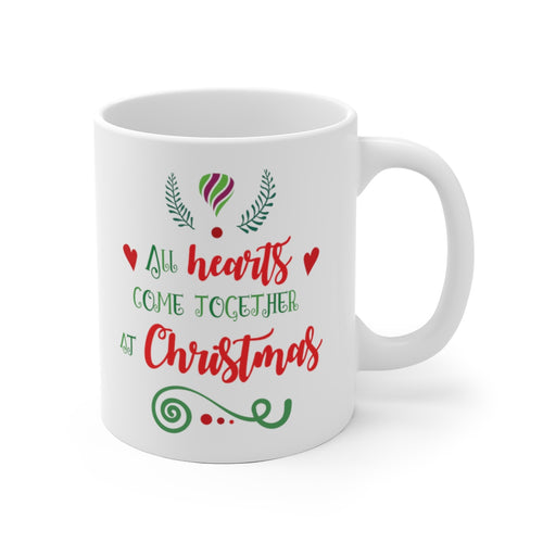All Hearts Come Together For Christmas Mug