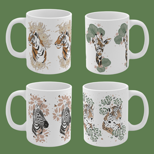 Wild Life Set of 4 Mugs