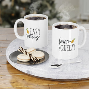 Easy Peasy Lemon Squeezy Set of 2 Mugs