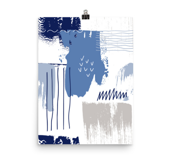 Abstract Painting Printed Wall Art