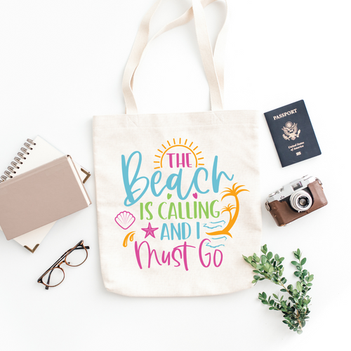 The beach is calling tote bag