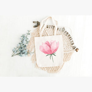 Watercolor Printed Tote Bag