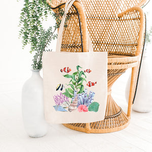 Watercolor Fish Tote Bag