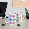 Watercolor Circles Printed Mug