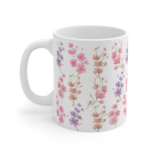 Floral Pattern Printed Mug