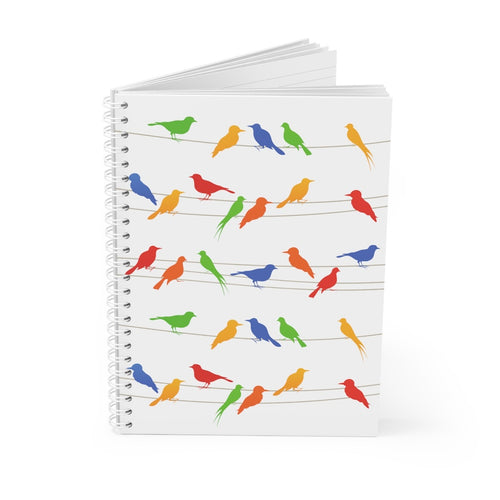 Watercolor Birds Printed Notebook