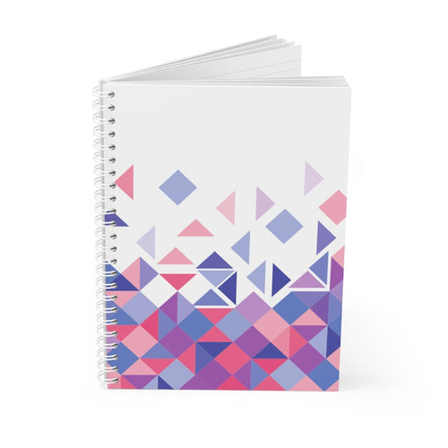 Geometric Triangles Abstract Printed Notebook