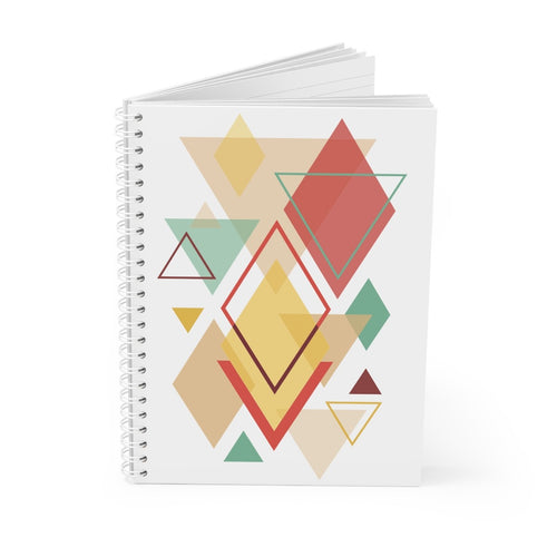Geometric Triangles Printed Notebook