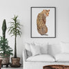Leopard Printed Wall Art Framed