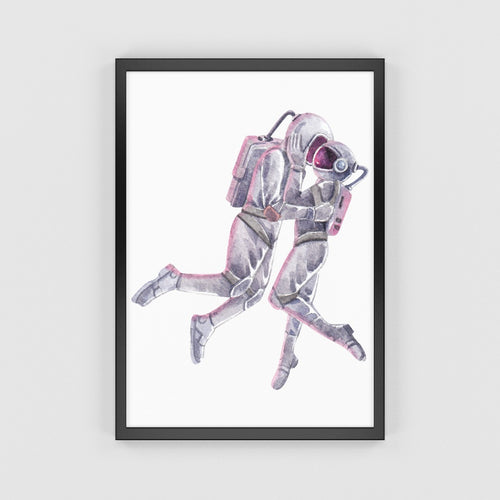 Love in Space Wall Art Framed