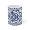 Aesthetic Blue Printed Coffee Mug