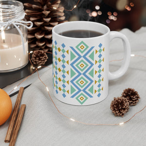 Colorful Aztec Design Printed Mug