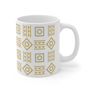 Aztec Shapes Designs Printed Mug