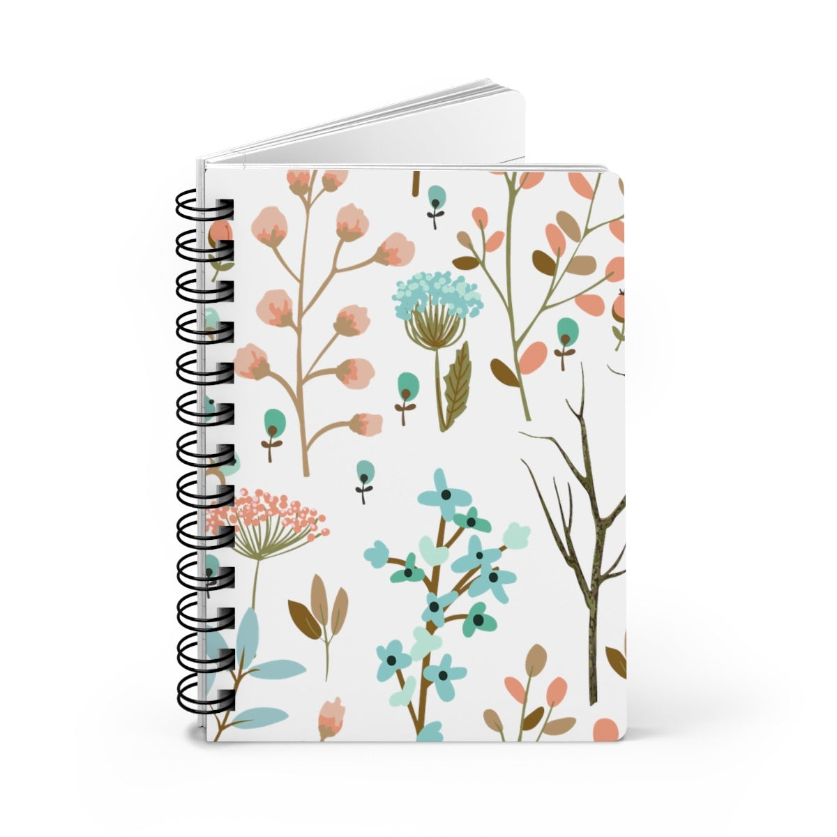 Floral Printed Spiral Notebook