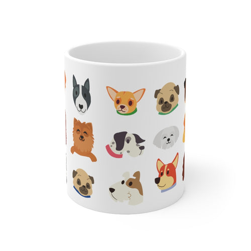 Lots of Dogs Printed Coffee Mug