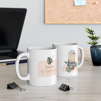Elegant Printed Coffee Mugs Set of Two