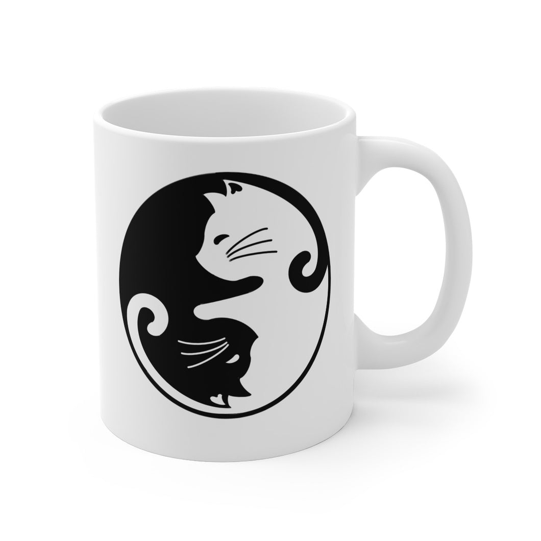 Cats Ying Yang Coffee Mug