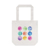 Watercolor Circles Printed Tote Bag