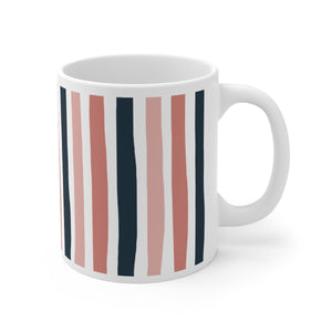 Vertical Stripes Printed Coffee Mug
