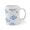 Blue Watercolor Clouds Printed Coffee Mug