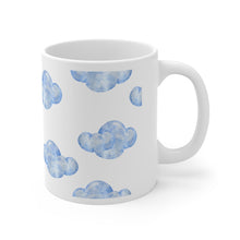 Load image into Gallery viewer, Blue Watercolor Clouds Printed Coffee Mug
