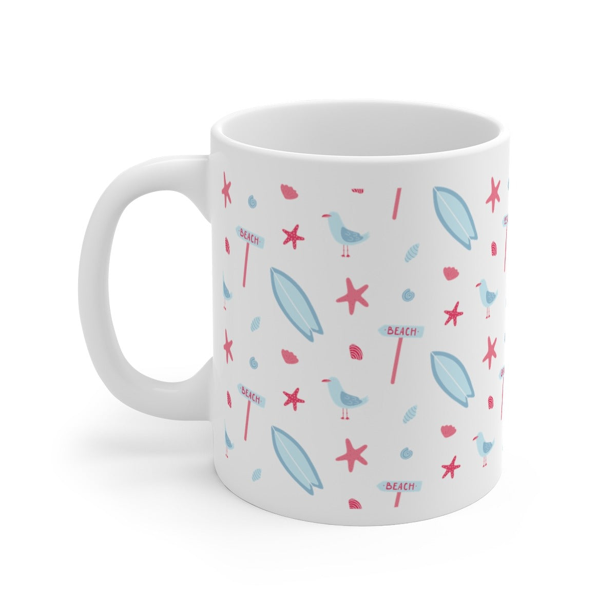 Sea Pattern Printed Coffee Mug