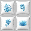 Botanical Watercolor Set of 4 Cushions