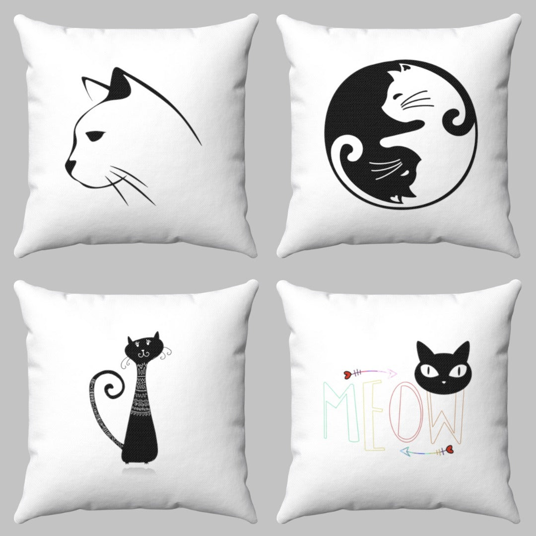 Cat Lovers Cushion Bundle Set of 4