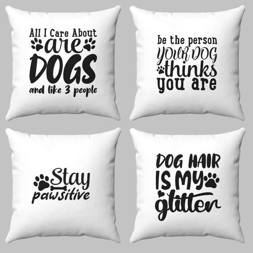 Dog Lovers Cushions Set 4