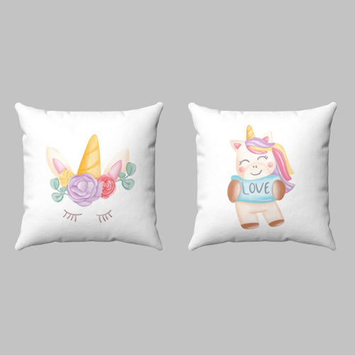 Unicorn Printed Set of 2 Cushions