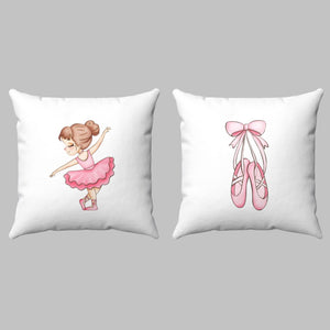 Ballerina Cute Set of 2 Cushions