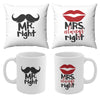 Mr Right and Mrs Always Right Set of 2 Cushions and 2 Mugs