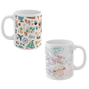 Travel Inspired Set of 2 Mugs